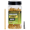 Deck Screws #14 x 7 in 100 PCS - Long Tan Exterior Wood Screws