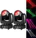 90W LED Moving Head DJ Lights Mini Beam Stage Lights 2 Pack - Super