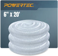 6 in x 20 ft Dust Collection Hose - Clear Flexible PVC for Workshops