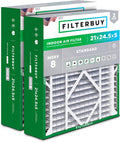 Filterbuy 21x24.5x5 Air Filter MERV 8 for Dust Defense
