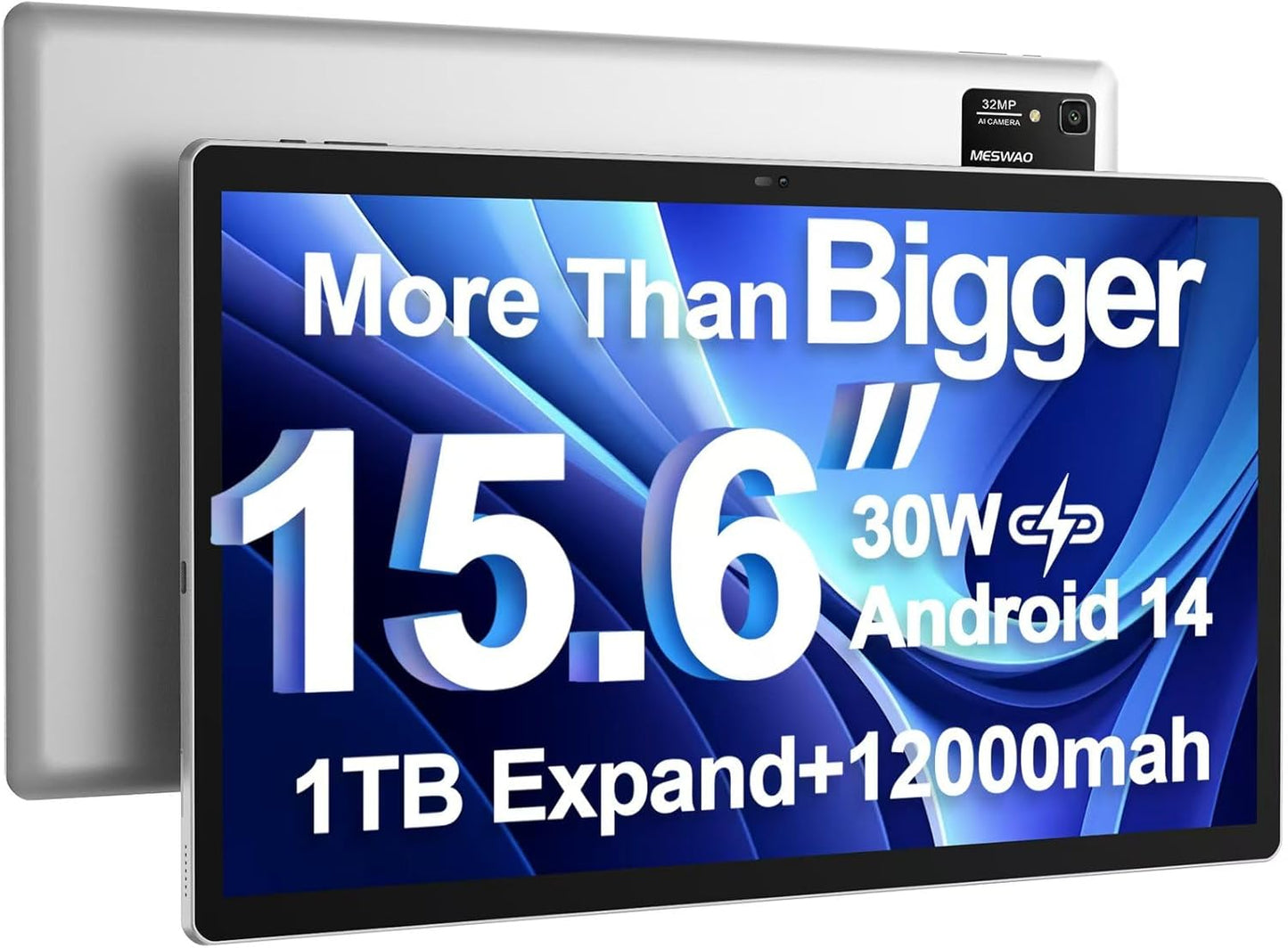 15.6 inch Large Screen Android 14 Tablet Pro with 1080P FHD