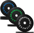 Olympic Bumper Plates Set 160 LB - Durable Rubber Weight Plates