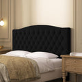 Velvet Upholstered Headboard Queen/Full Size - Luxury Tufted Design
