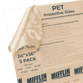 Mifflin-USA Flexible Clear Plastic Sheet 24x36 in 5 PK - Easy Cut PET