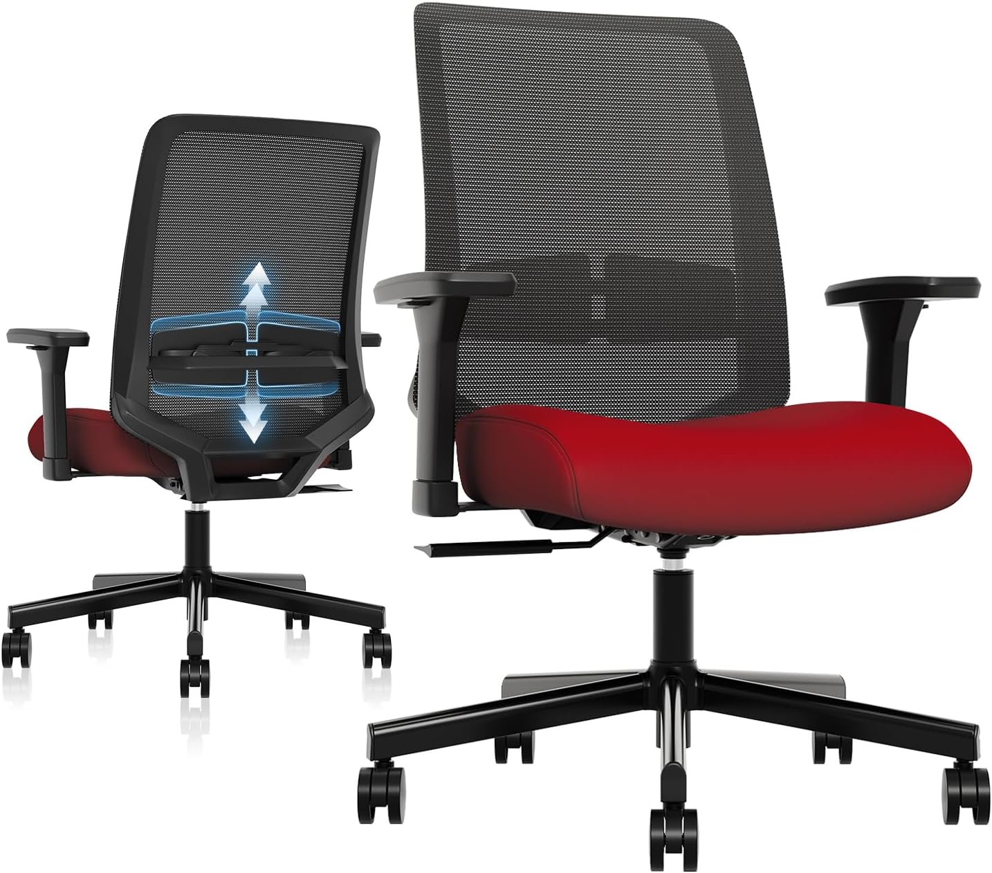 Ergonomic Task Chair with Adjustable Lumbar Support