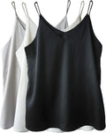 Elegant Wantschun Silk Satin Camisole for Women's Summer Wear