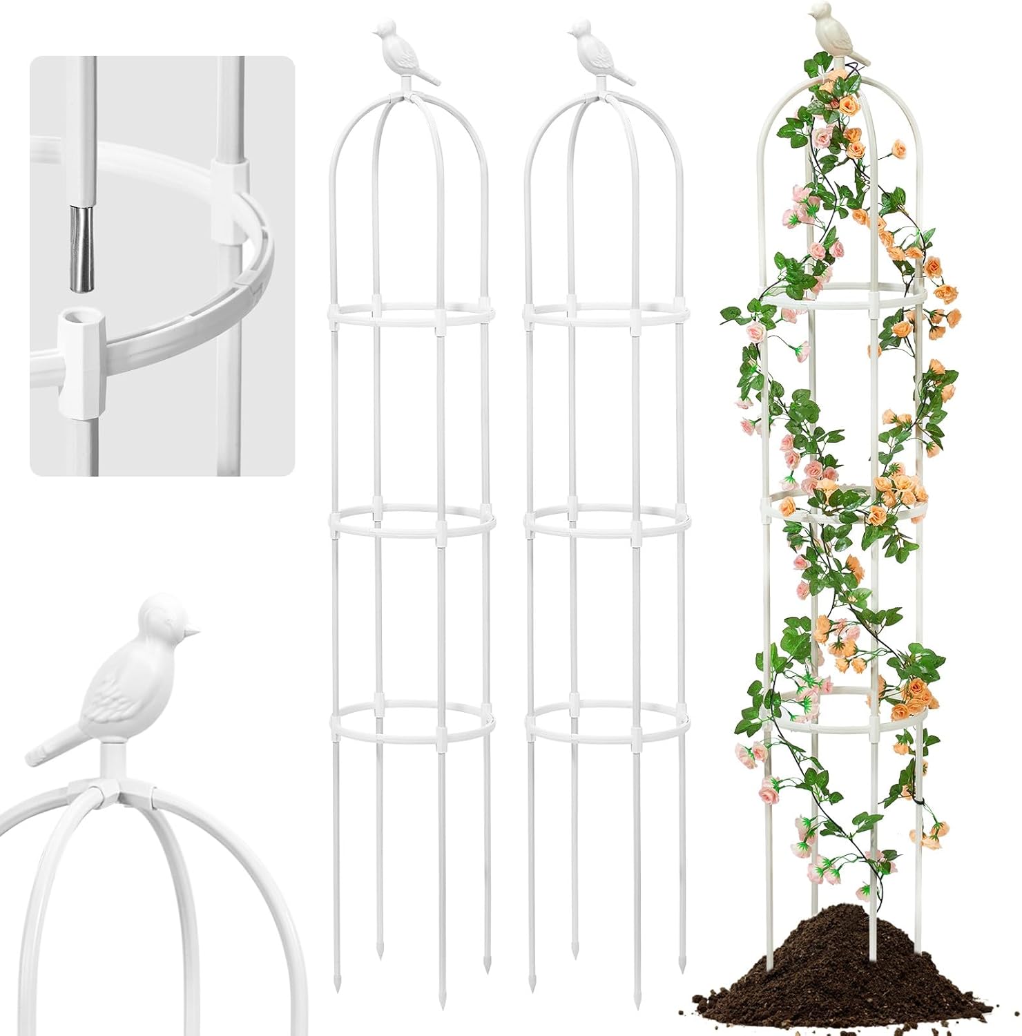 Heavy Duty Metal Plant Trellis for Outdoor Climbing Plants