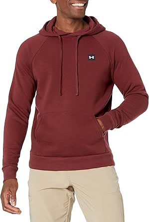 Under Armour Mens Rival Fleece Fitted Hoodie for Comfort