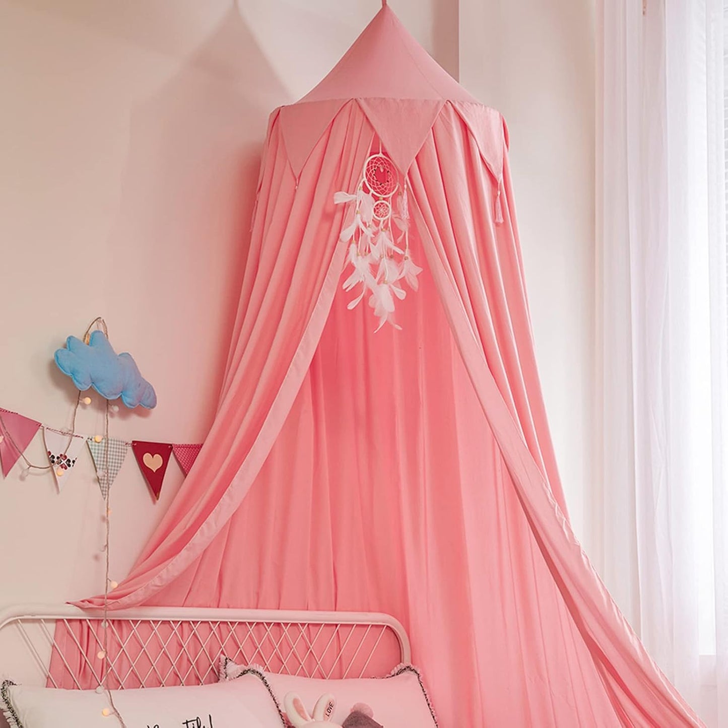 Dreamy Deep Pink Canopy for Girls Beds