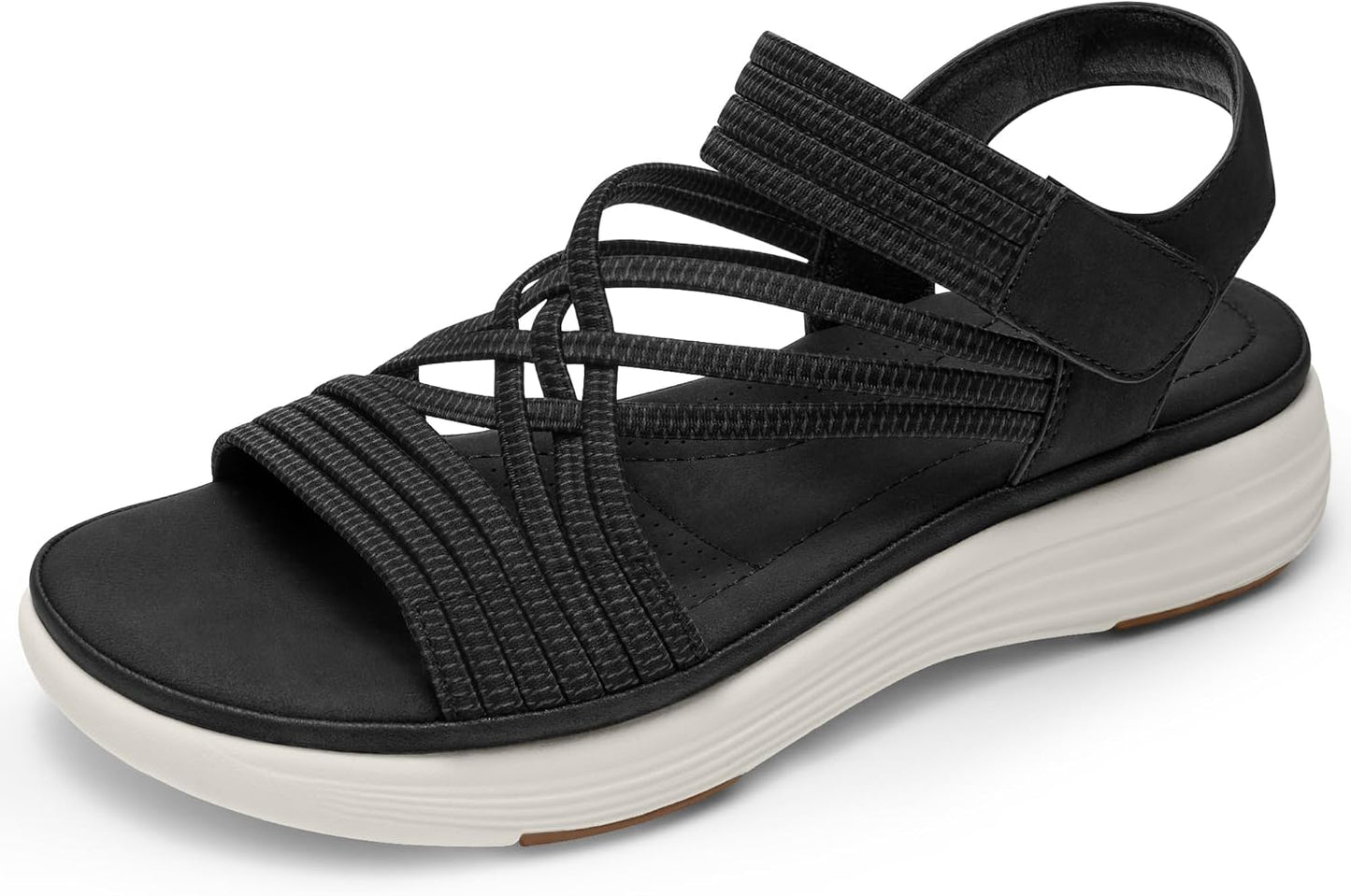 Women's Comfortable Walking Sandals with Elastic Straps for Summer