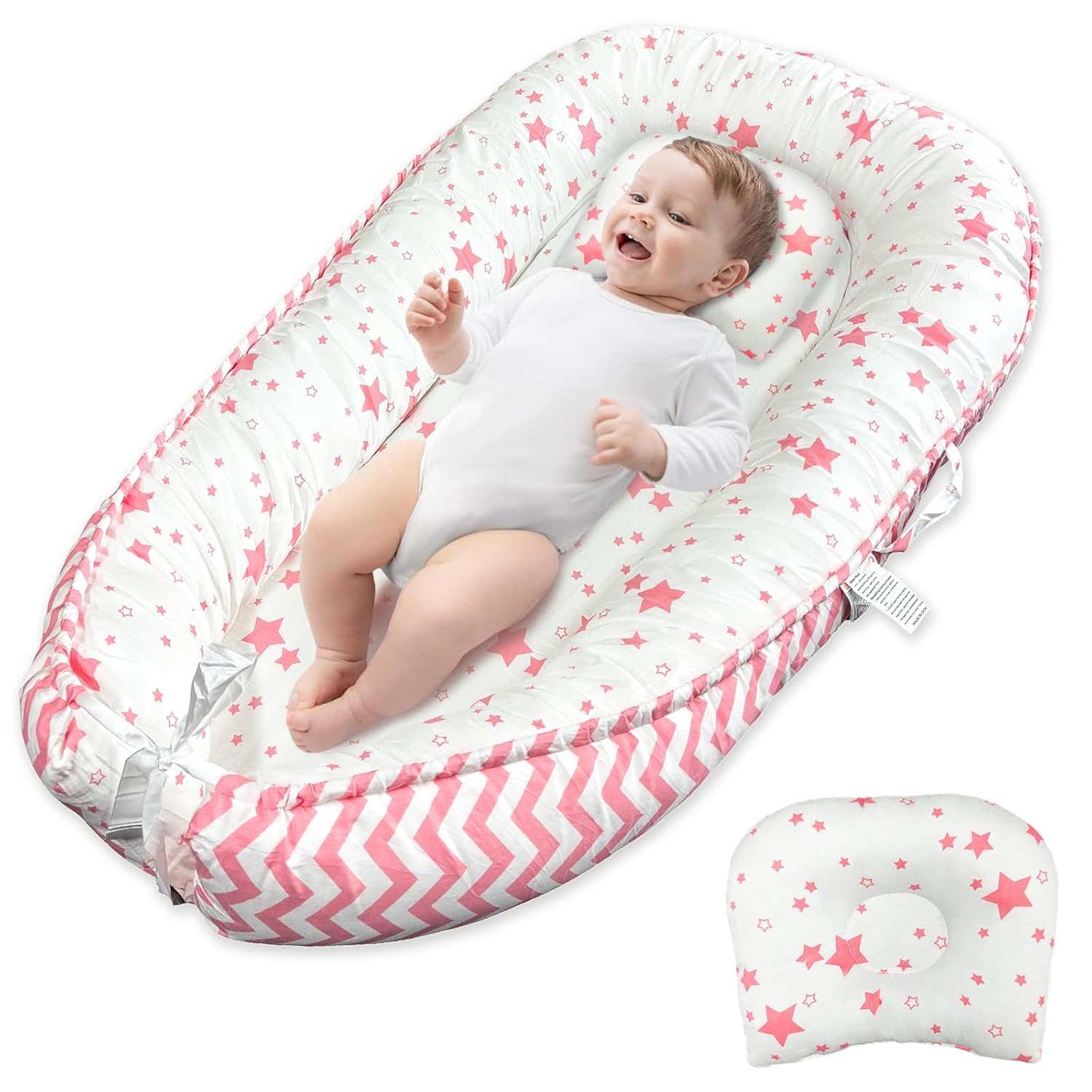 JIFTOK Baby Nests Lounger for Newborn - Comfortable & Portable