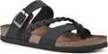 WHITE MOUNTAIN Hazy Braided Comfort-Molded Footbed Sandal (Style VWRQ)