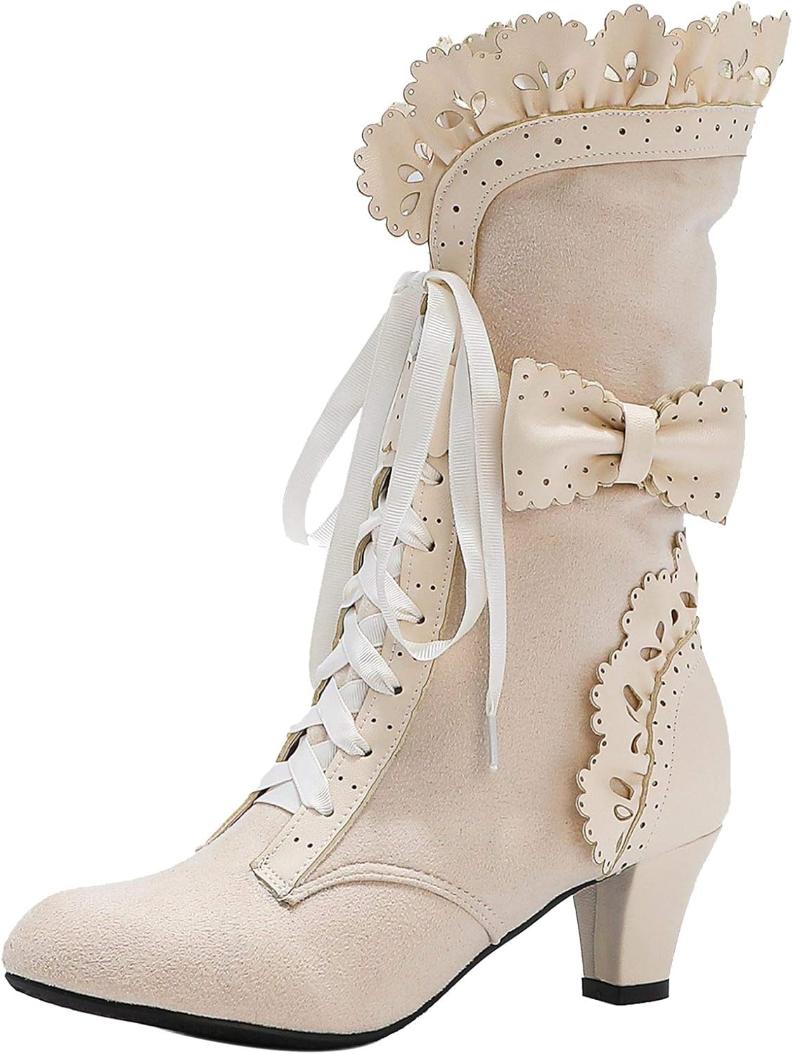 LanreyTaley Women Sweet Bow Boots for Stylish Comfort and Elegance