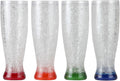 Lily's Home 16 oz Set of 4 Freezer Beer Mugs for Parties