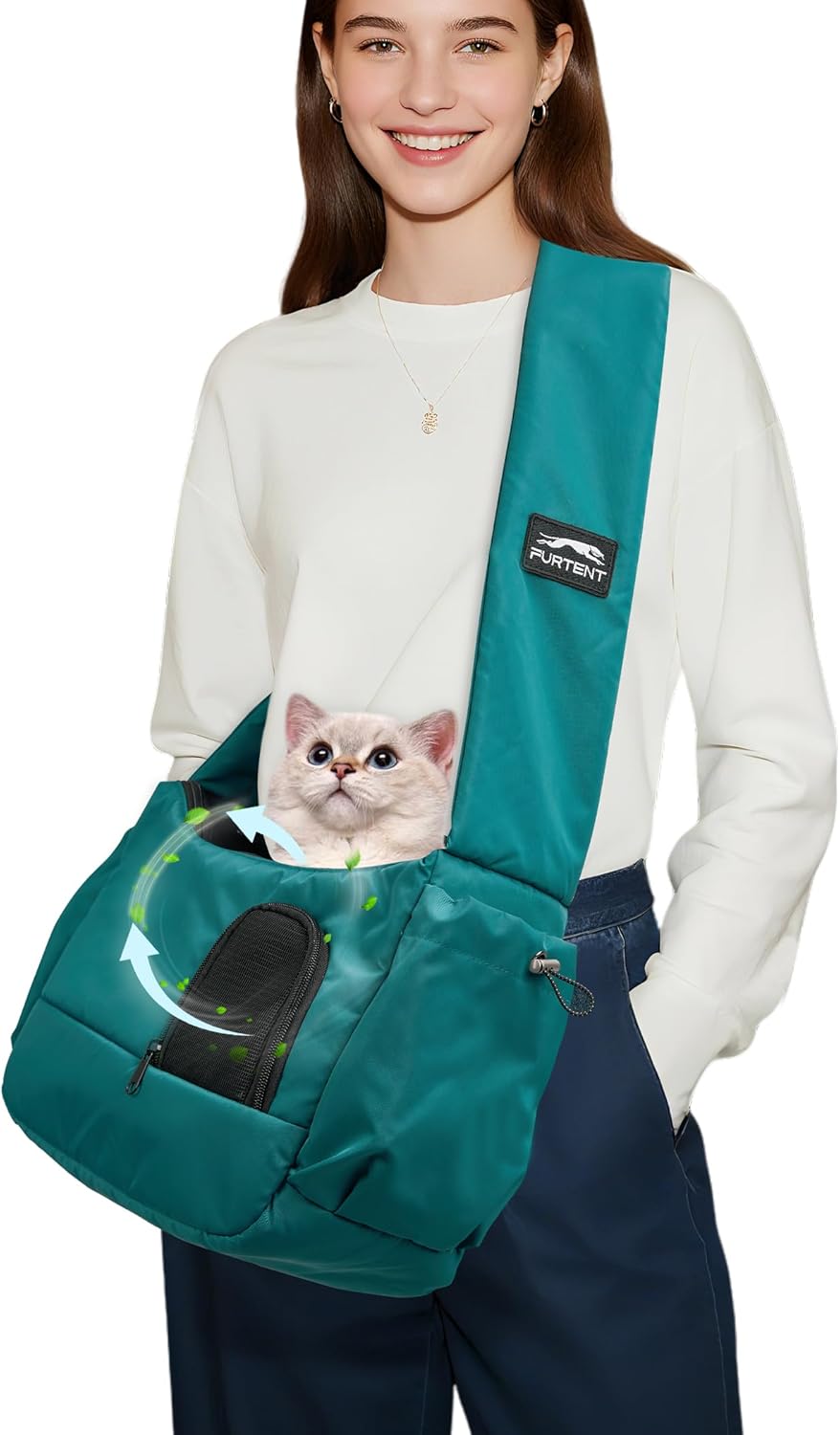 Hands-Free Cat Sling Carrier Pouch for Travel and Daily Use