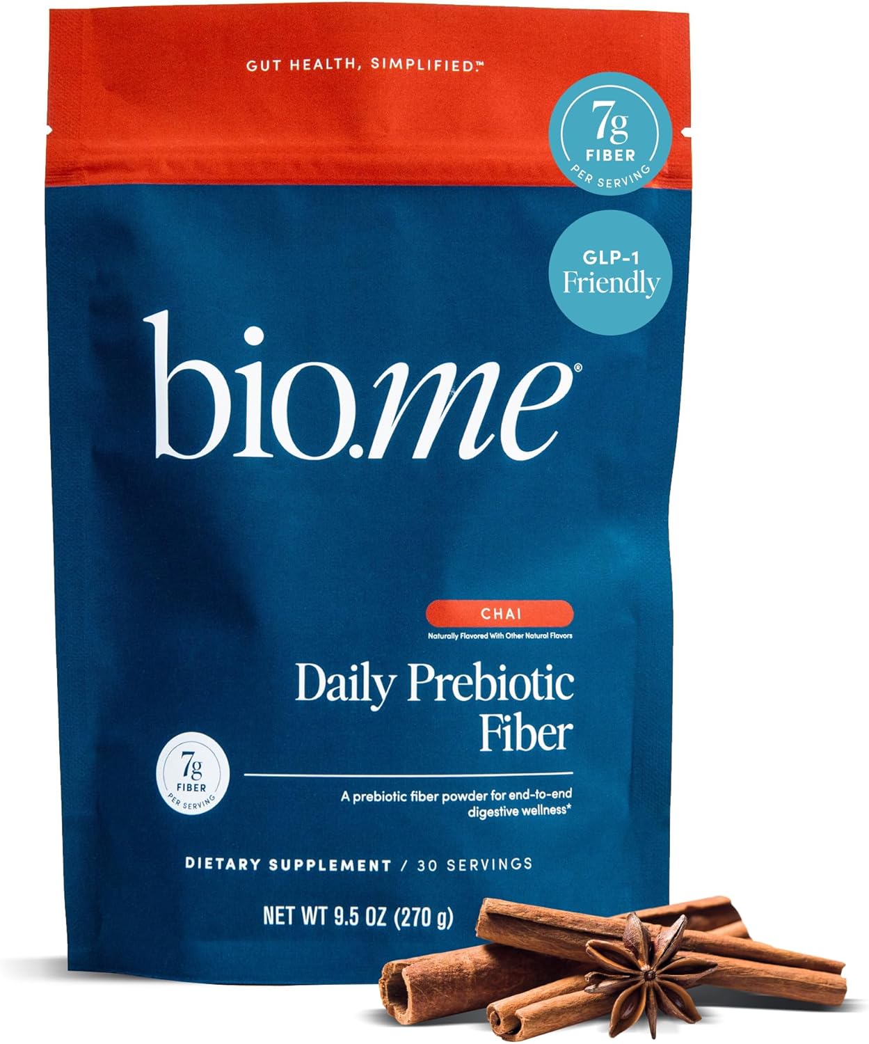 Daily Prebiotic Fiber Powder for Digestive Health - 30 Servings