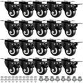 2 Inch Heavy-Duty Industrial Caster Wheels Set of 20 with Brake
