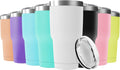 30oz Stainless Steel Travel Mug 8 Pack - Large Insulated Tumblers