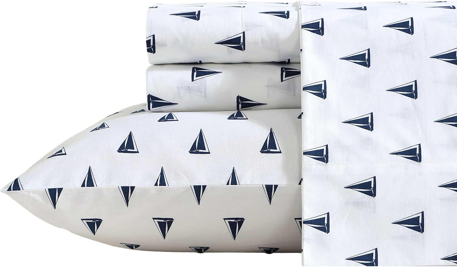 Nautica Cotton Percale Bedding Set with Matching Pillowcases