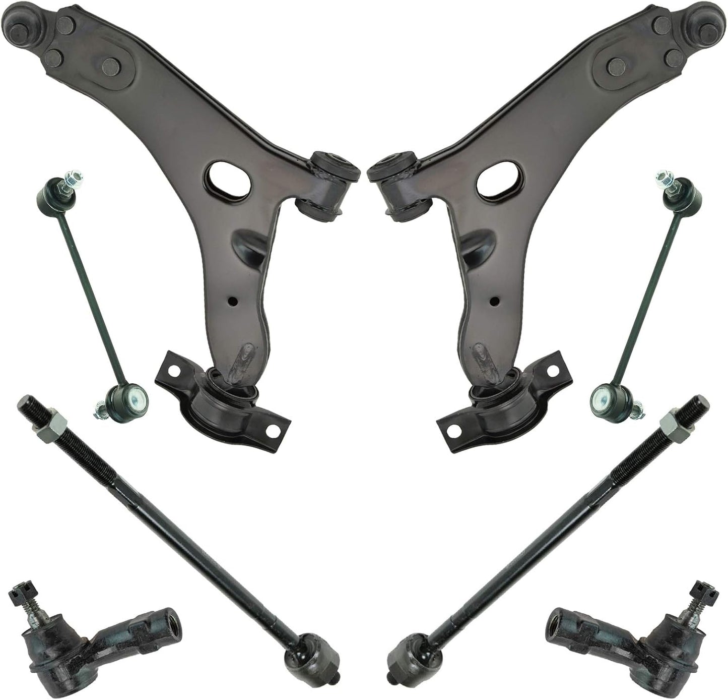TRQ Front Steering & Suspension Kit for 2008 Ford Focus Vehicles