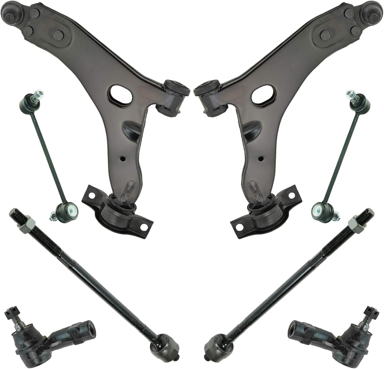 TRQ Front Steering & Suspension Kit for 2008 Ford Focus Vehicles