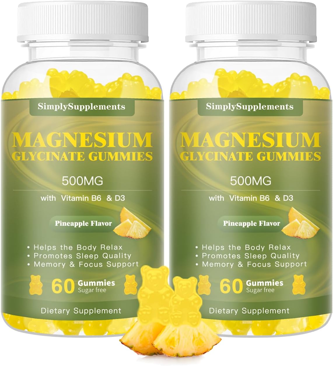 Magnesium Glycinate Gummies for Relaxation and Sleep Support