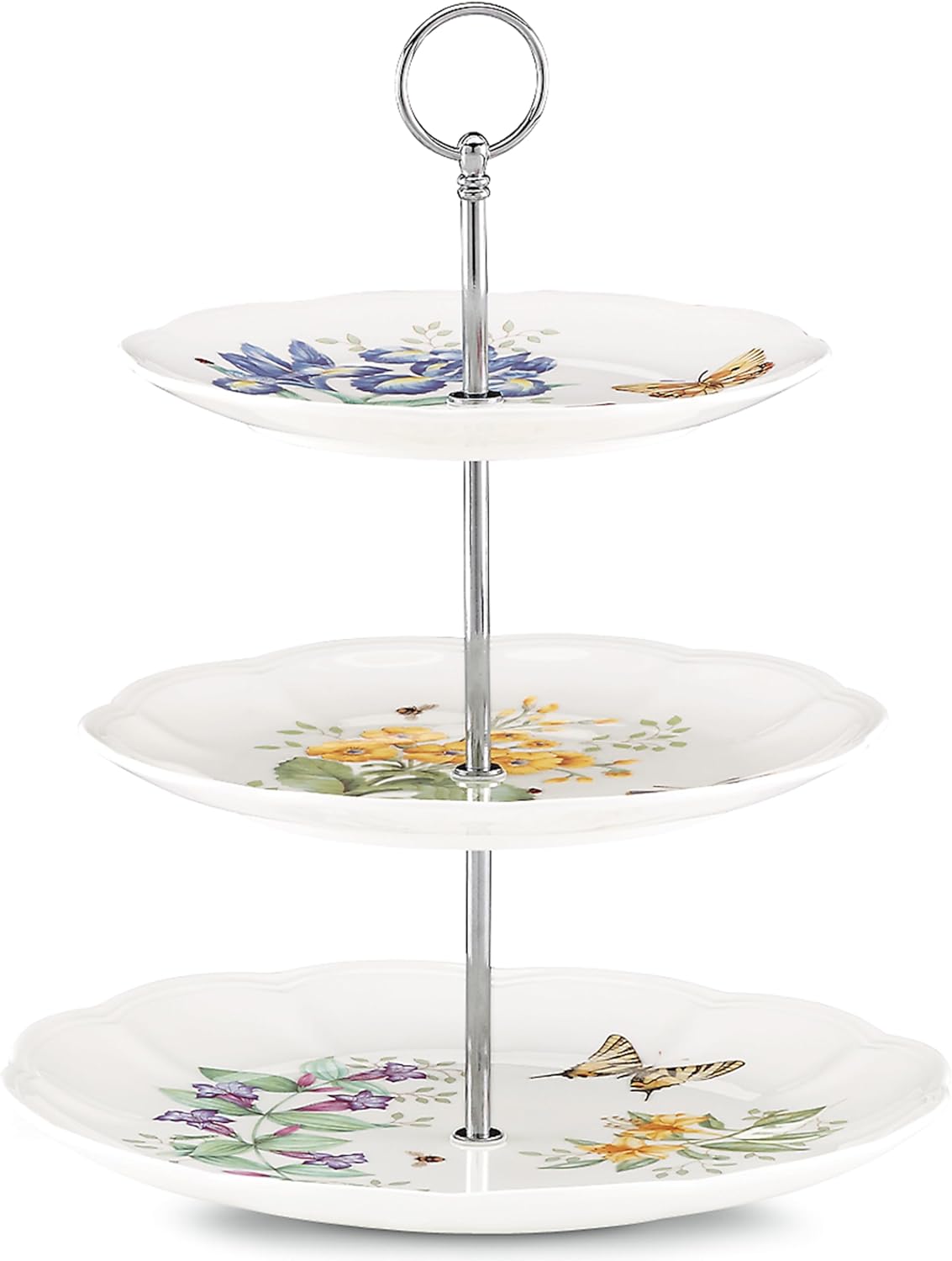 Lenox Butterfly Meadow 3-Tiered Server for Elegant Serving