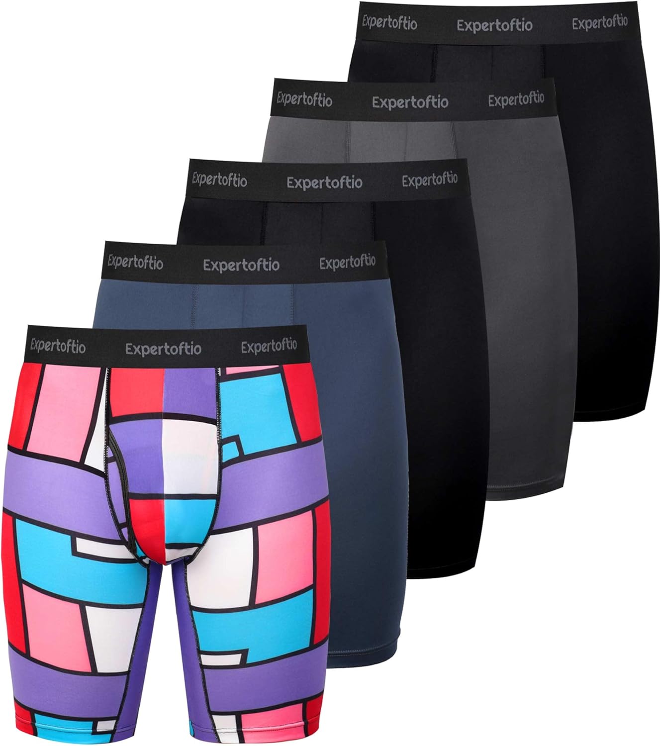 Men's Underwear 9 Inch Long Leg Boxer Briefs for Ultimate Comfort