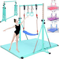 Foldable Gymnastics Bar 5FT for Kids Ages 3-15 - Stable Triangle Base