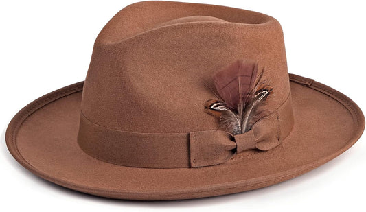 FADACHY Fedora Hats for Men & Women - Classic Wide Brim Style