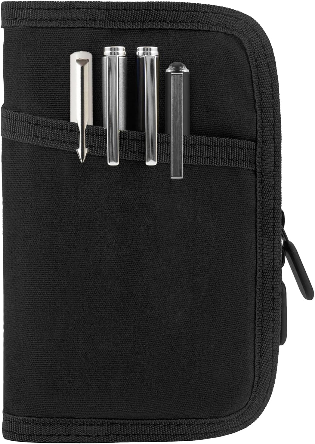 Baizoy Olive Waxed Canvas Notebook Cover: Water-Resistant, Classy EDC Wallet