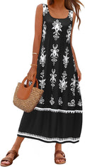 Stylish Women's Casual Maxi Sundress for Summer Beach Fun