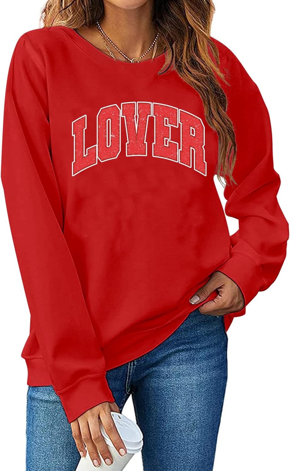 Love Heart Graphic Women's Valentine Sweatshirt