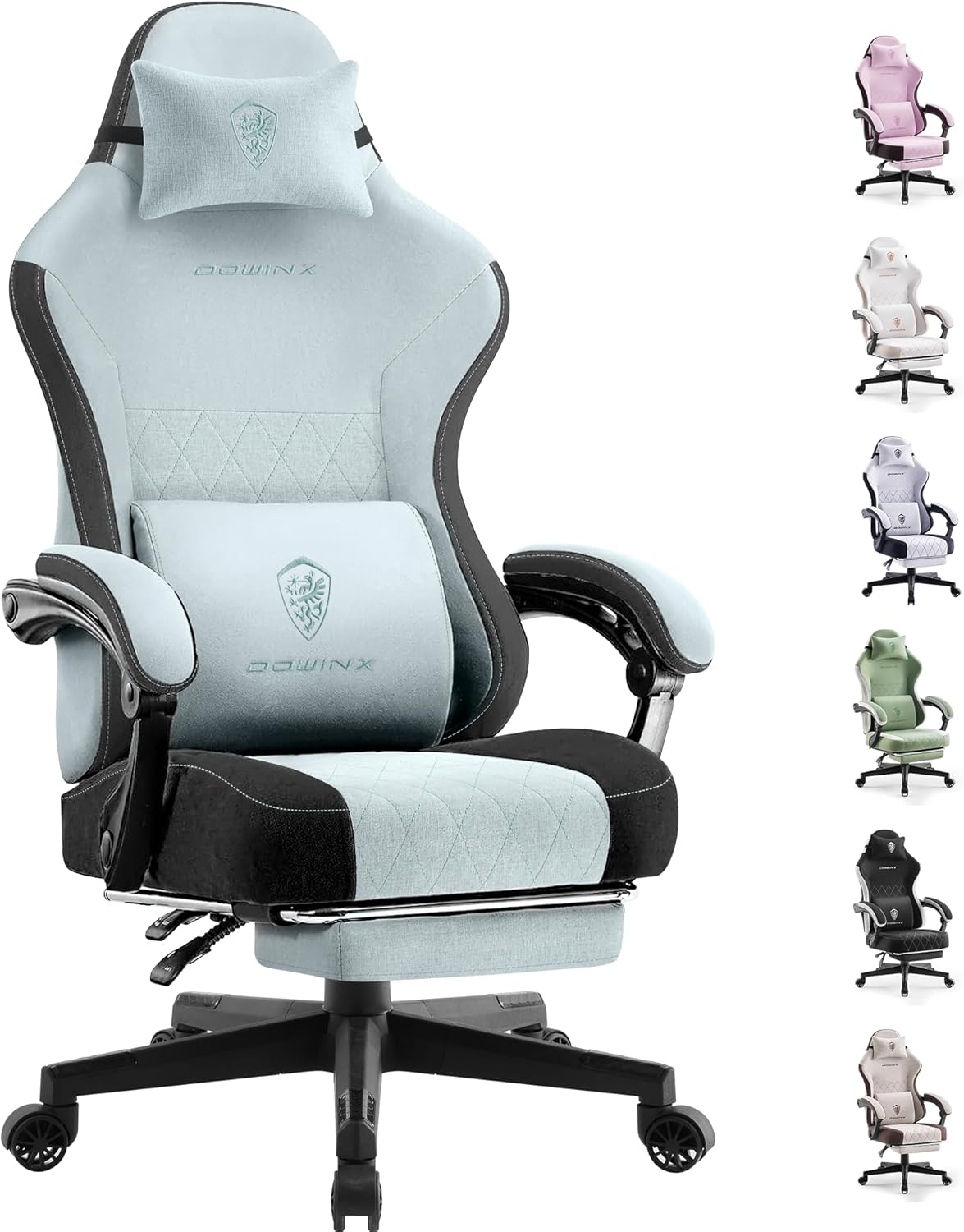 Dowinx Gaming Chair with Pocket Spring Cushion for Comfort