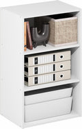 Furinno Basic 3-Tier Book Shelf - Compact Cube Organizer