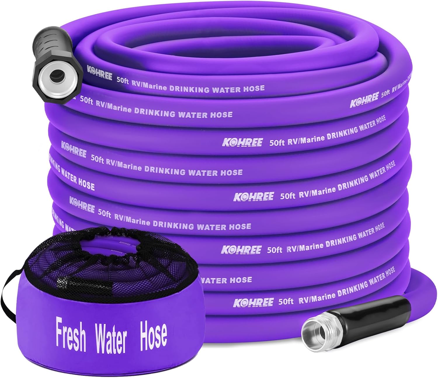 Kohree 50FT RV Water Hose - Premium Drinking Water Hose for RVs
