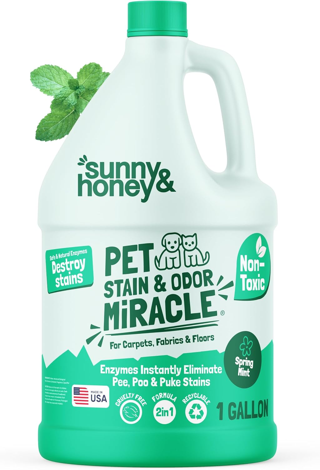Pet Stain Miracle Enzyme Cleaner - Heavy Duty Carpet Solution
