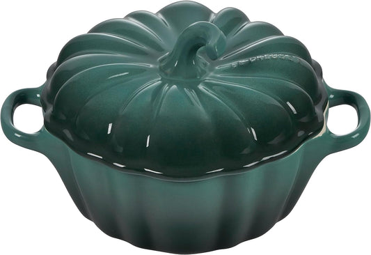 Le Creuset Stoneware Figural Pumpkin Petite Cocotte for Cooking