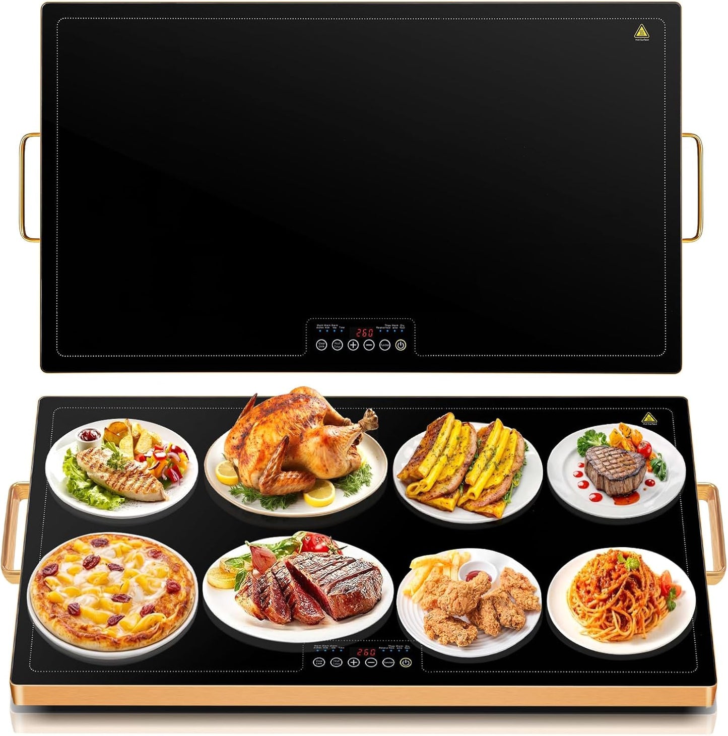 Electric Warming Tray 31in x 18in for Buffets and Parties