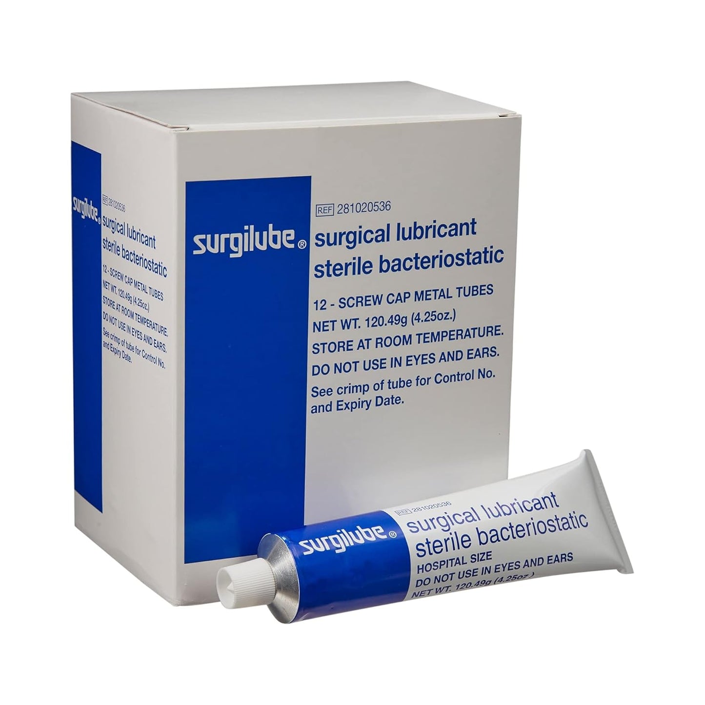 Surgilube Lubricating Jelly - Sterile 4.25 oz Tube Box of 12