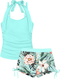 Girls Tankini Swimsuit 2 Piece Halterneck - Comfortable, Cute Fit