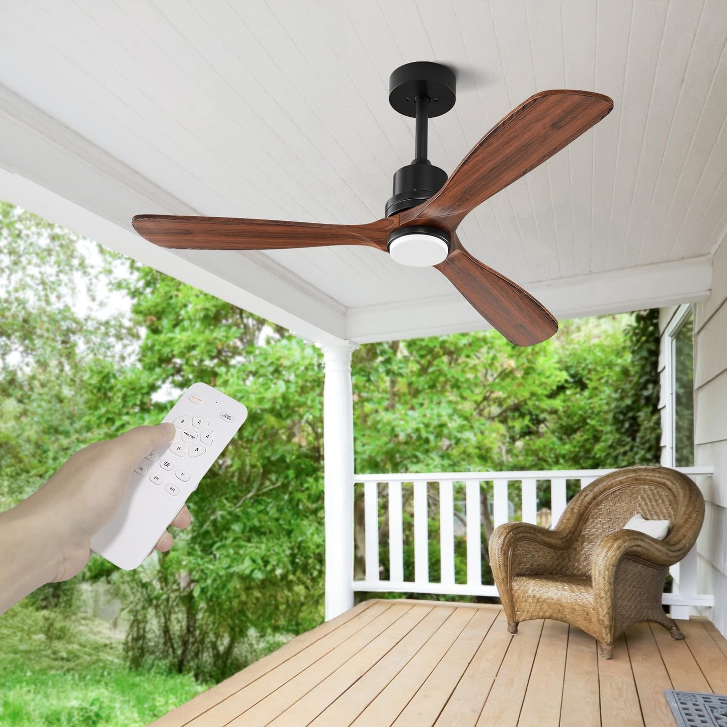 Obabala 42IN Ceiling Fans with Lights for Modern Spaces