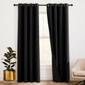 RYB HOME 3-in-1 Noise Blackout Thermal Curtains - Wide 52 x Long 84 in