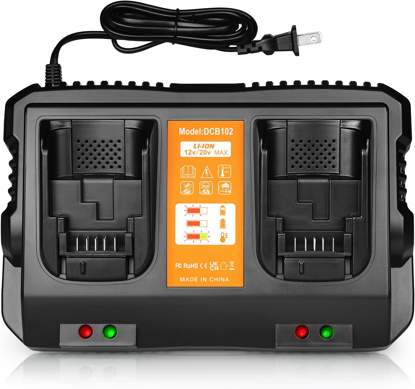 12/20V Max Battery Charger Replacement for Dewalt DCB102
