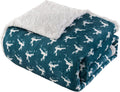Sherpa Fleece Bed Blanket by LBRO2M for Warm Holiday Comfort