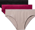 Calvin Klein Women's Bonded Flex Seamless 3-pack Mid Rise Bikini MOVES