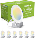 6 Inch LED Recessed Lighting 6 Pack - Slim Dimmable 5 CCT Options