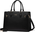 Laptop Bag for Women 15.6 in PU Leather Tote - Professional Work Bag
