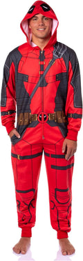 Deadpool Hooded Union Suit Pajama for Men and Women - Cozy Fit