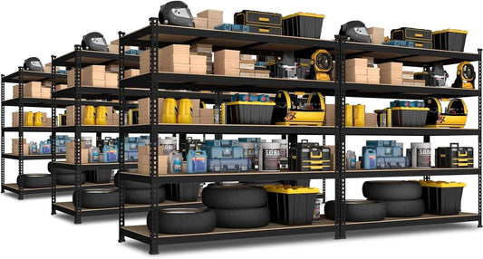 Heavy Duty Storage Shelves - 5 Tier Adjustable Utility Rack